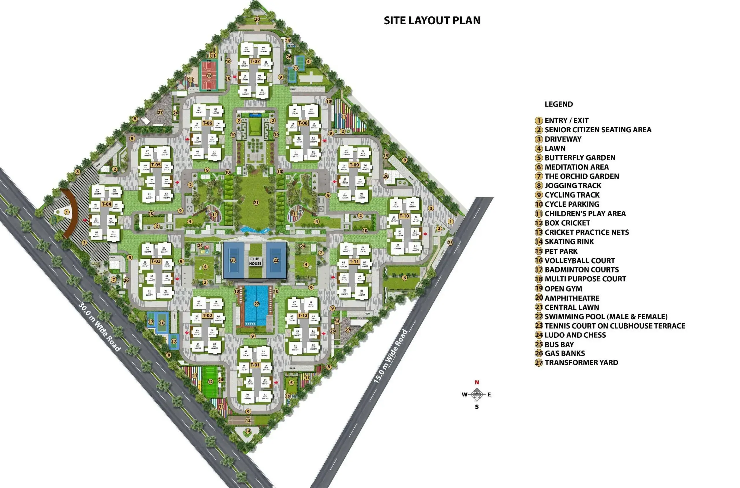 3BHK 3Baths Flat for Rent in My Home Sayuk, Tellapur, Hyderabad