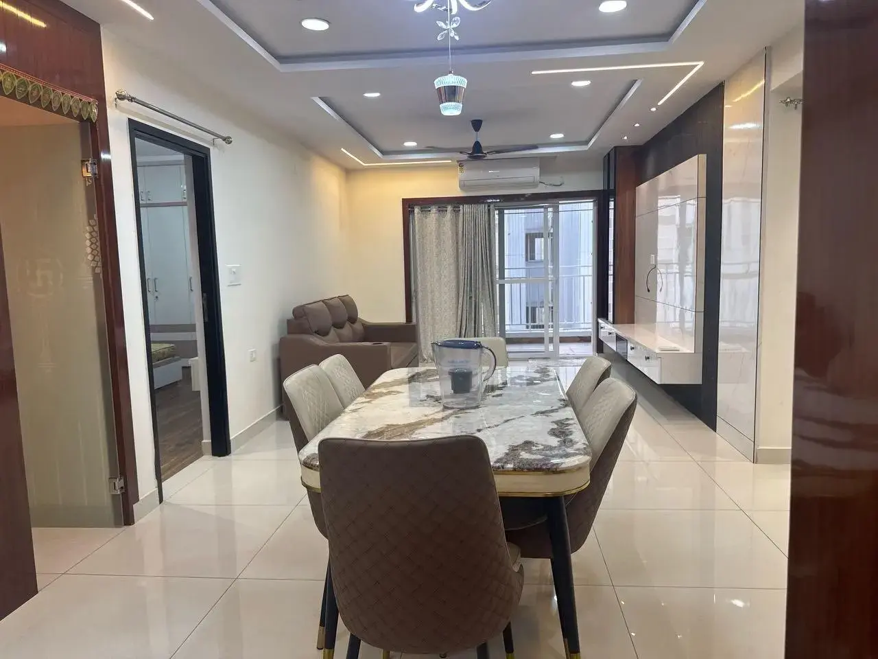3BHK 3Baths Flat for Rent in Ambience Courtyard, Shaikpet, Hyderabad
