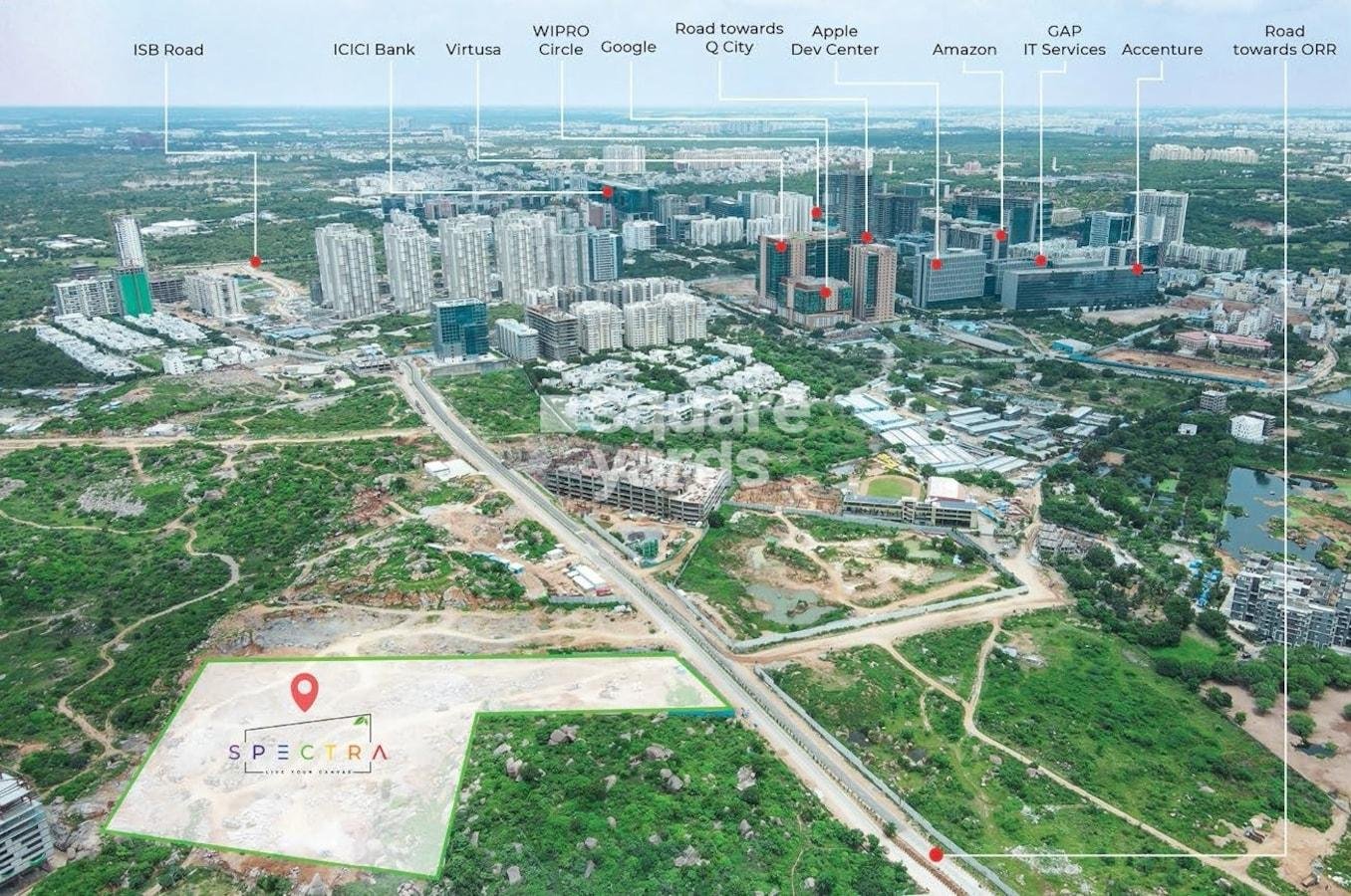 ASBL Spectra 3 Bedroom 1980 Sq.Ft. Apartment in Financial District Hyderabad