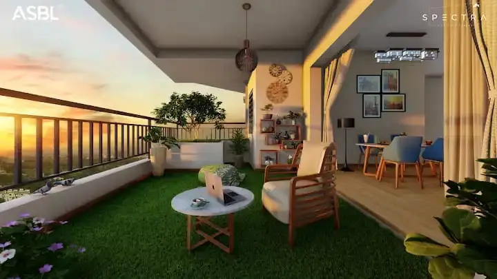 3BHK 3Baths Flat for Rent in Asbl Spectra, Narsingi, Hyderabad