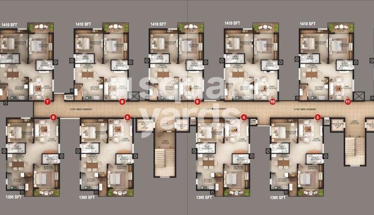 2 Bedroom 1416 Sq.Ft. Apartment in Gandipet Hyderabad