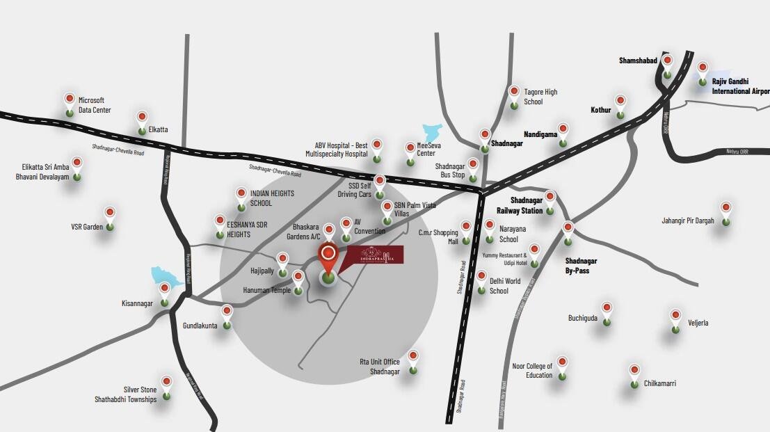 V Infras Indraprastha  Shadnagar, Hyderabad