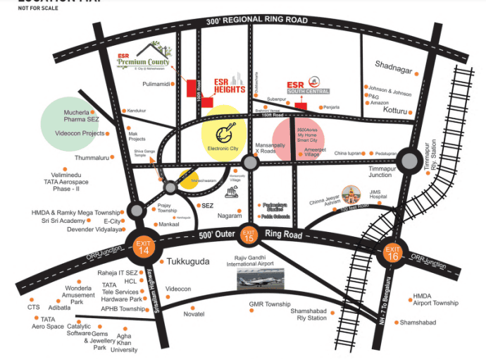 Residential Plot By Rohini Minerals Private Limited Premium County, Maheshwaram, South Hyderabad, Hyderabad