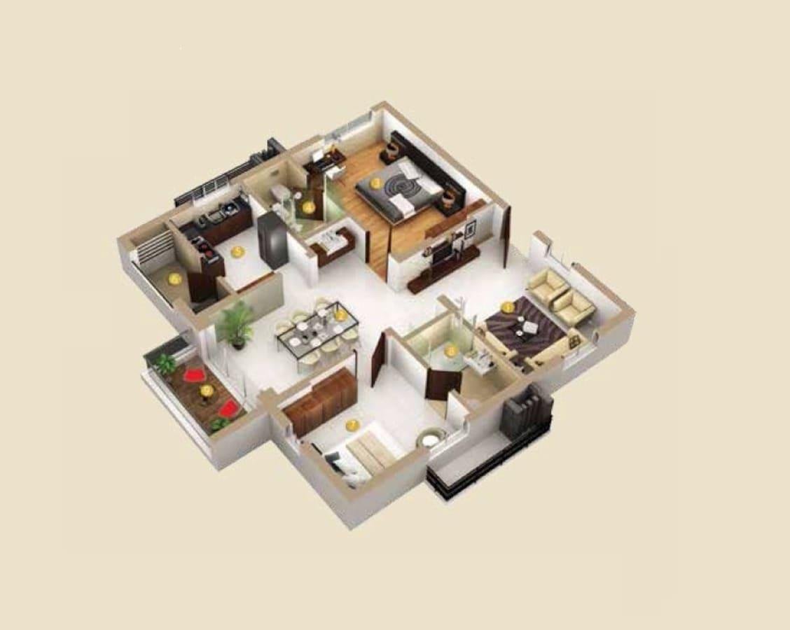 Honer Vivantis 3 Bedroom 1725 Sq.Ft. Apartment in Gopanpally Hyderabad