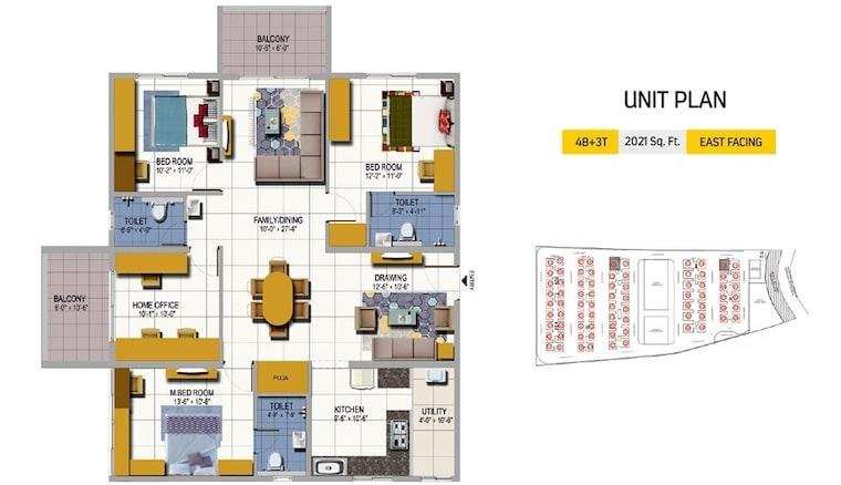 3 Bedroom 1617 Sq.Ft. Apartment in Bachupally Hyderabad