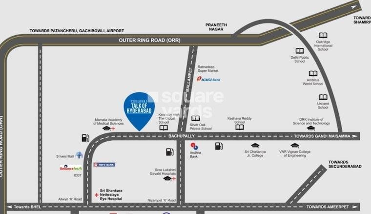 3 Bedroom 1617 Sq.Ft. Apartment in Bachupally Hyderabad