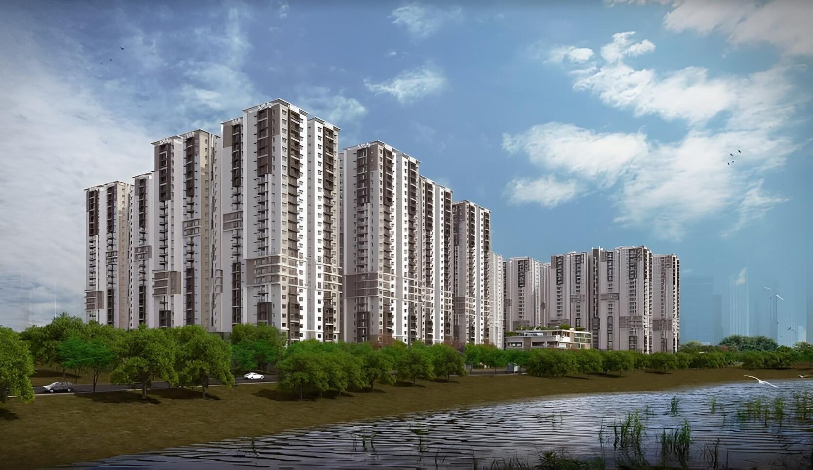 3BHK 2Baths Flat for Rent in Aparna Sarovar Zicon, Nallagandla, Hyderabad