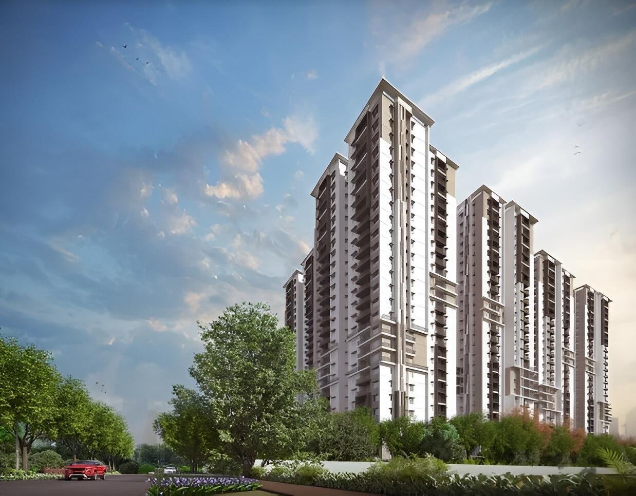 3BHK 2Baths Flat for Rent in Aparna Sarovar Zicon, Nallagandla, Hyderabad