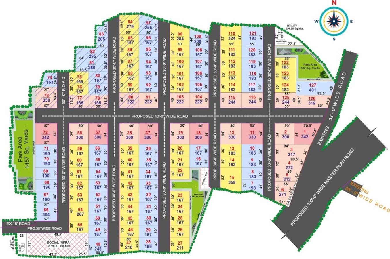 167 Sq.Yd. Plot in Kongar Khurd Hyderabad