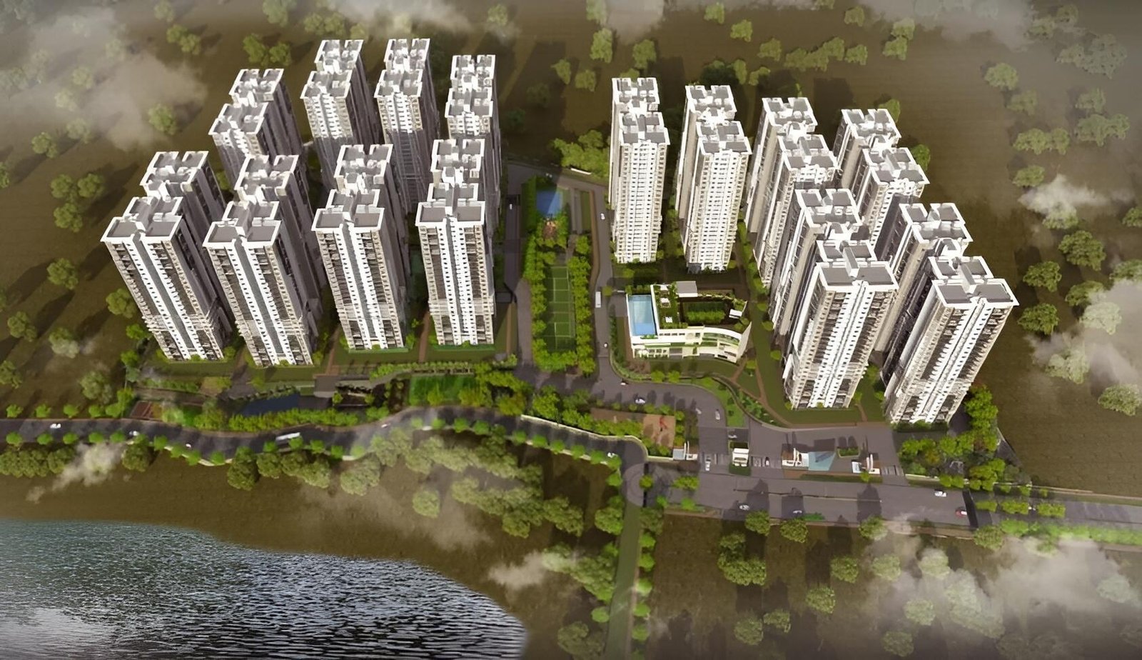 3BHK 2Baths Flat for Rent in Aparna Sarovar Zicon, Nallagandla, Hyderabad